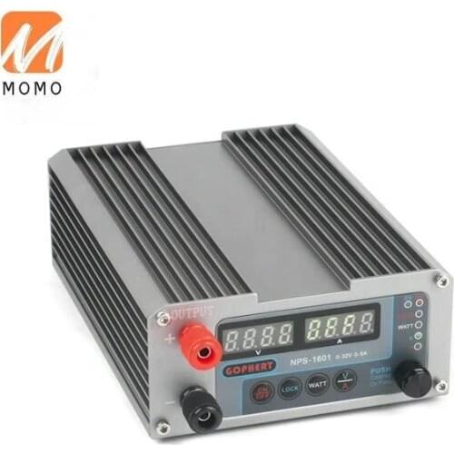 NPS-1601 New Version Laboratory DIY Adjustable Digital Mini Switch DC Power Supply WATT With Lock Function 32V 5A
