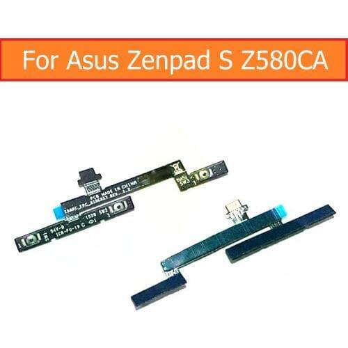 Genuine power button Flex cable For Asus Zenpad S Z580 Z580CA 8" volume flex cable switch control button side key connector part