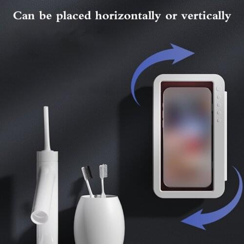 Rotatable Shower Phone Box Bathroom Waterproof Phone Case Seal Protection