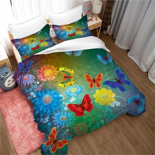 Luxury 3D Flower Duvet Cover Set with Pillowcase Boho Bedding Sets Full Size Full King Pink Queen Comforter Bed Sets 200x200