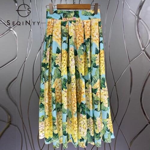 SEQINYY Pleated Skirt