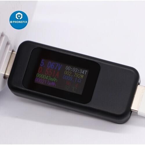 USB charger tester 3V- 30V Color LCD Display DC Digital voltmeter amperimetro voltage current ammeter detector charger indicator