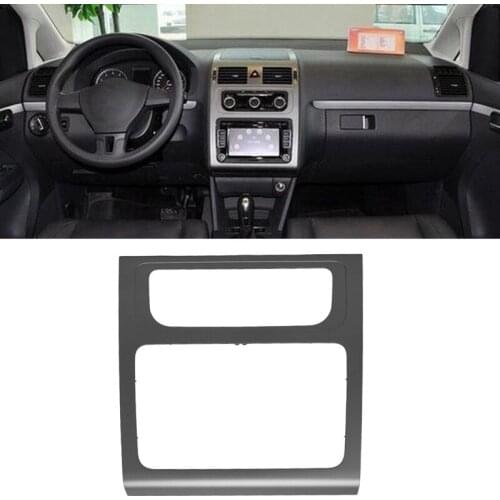 Car Inner Center Console Trim Frame Air-Conditioner Panel CD Recorder Easel Navigation Trim for Touran 11-15