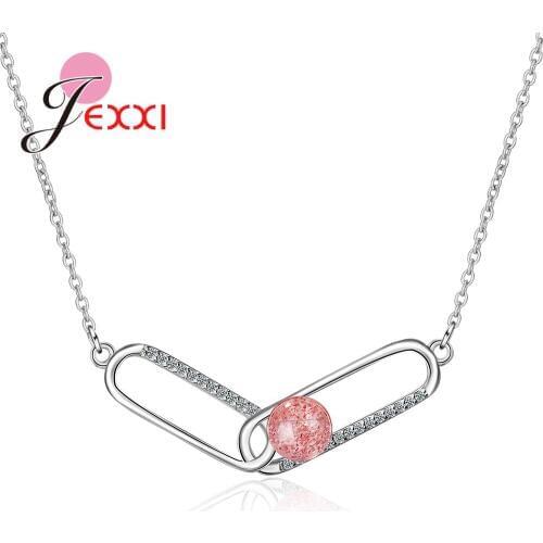 Women Luxury Charms Statement Necklace Collier Femme 925 Sterling Silver CZ Cubic Zircon Engagement Choker Joyas Jewelry Chain