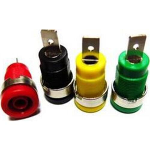 10pcs high quality high voltage high pressure safety type 4mm solid copper plated with nickel panel hole Safety Pannel Socket