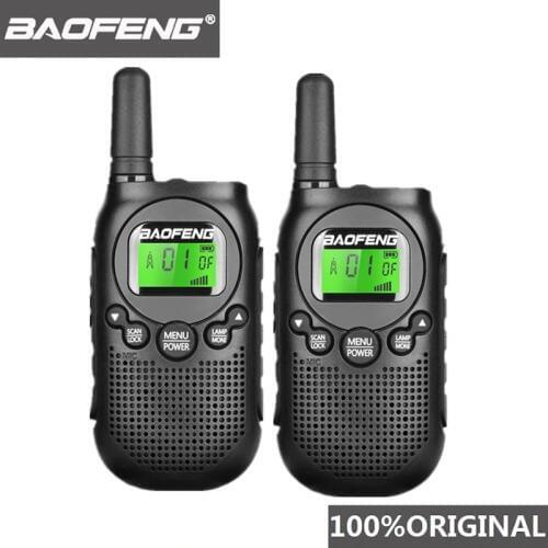 2ps 2018 Newest License Free PMR 446 Two Way Radio BF-T6 Walkie Talkie BAOFENG T6 Mini Kids Woki Toki Children Ham Radio Station