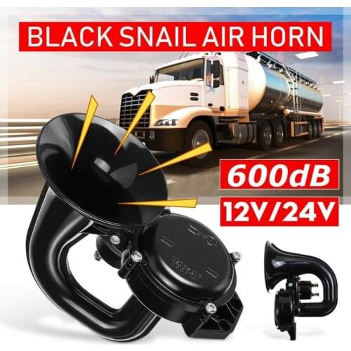 600DB 12/24V Electric Snail Air Horn Loud Sound for Car Motorcycle Truck Boat