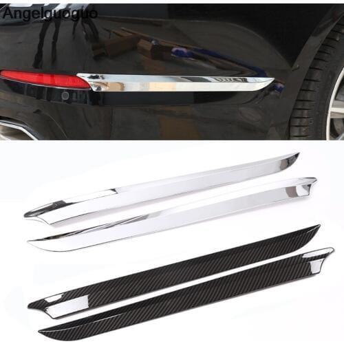 Car Accessories ABS Car Rear wrap angle Rear Side Molding Decorative Strips Trim Sticker For BMW 5 Series G30 2018