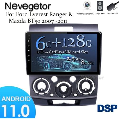 9" android 11.0 RAM2G car gps dvd player for Ford Everest/Ranger Mazda BT-50 car radio multimedia navigation stereo head unit