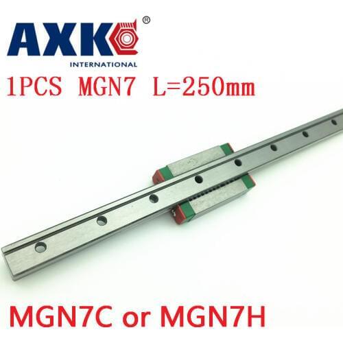 Free Shipping For 7mm Linear Guide Mgn7 L= 250mm Linear Rail Way + Mgn7c Or Mgn7h Long Linear Carriage For Cnc X Y Z Axis