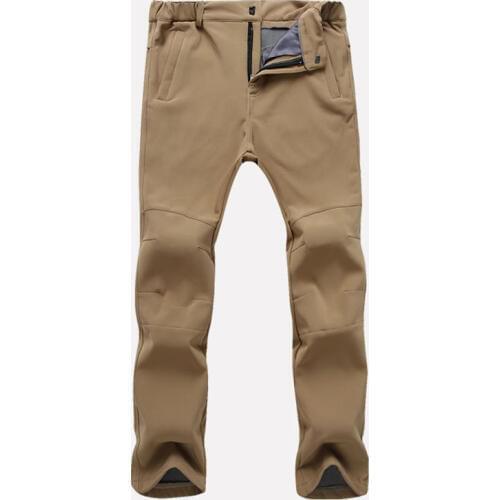 Winter Waterproof Pants Men Casual Thick Warm Fleece Shark Skin Trousers Male Windbreaker Elastic Sweatpants Men Tactical Pants