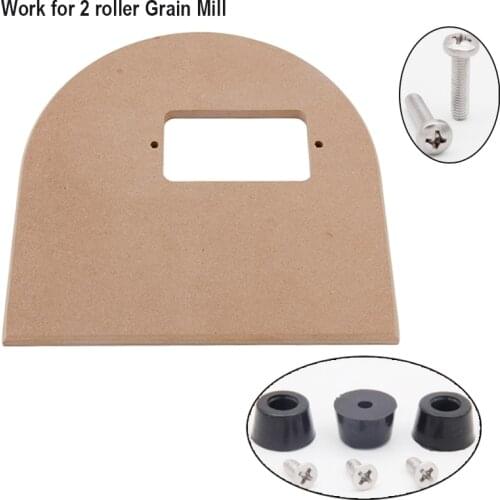 Wood Base for 2-roller Grain Mill Include Anti-slip Feet & Install Hardware All Grain Homebrew Accessories