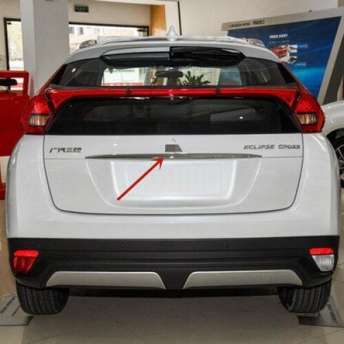 For Mitsubishi Eclipse Cross 2018 2019 Door Sticker ABS back door Tailgate trim Car Styling Accessories