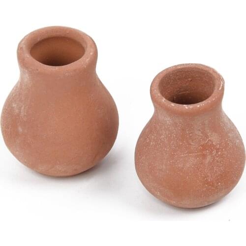 2 Pcs Mini Flower Pots Plant Pot Planter Clay Craft 3 Size For Wedding Garden Home Decoration Accessories Drop Shipping