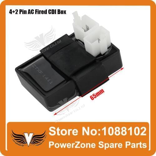 AC Fired 6pin 4+2 Pins CDI Fit tCG CB 125cc 150cc 250cc Motorcyle Scooter ATV Quad Go Kart Buggy Free Shipping