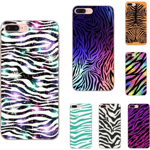 Soft Accessories Pouches Zebra Stripe Diy Colorful For Huawei P7 P8 P9 P10 P20 P30 Lite Mini Plus Pro 2017 2018 2019