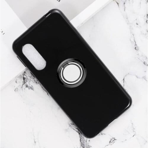 For Sharp Aquos sense3 lite basic Android One S7 SHV45 Back Ring Holder Bracket Phone Case Smartphone TPU Soft Silicone Cover