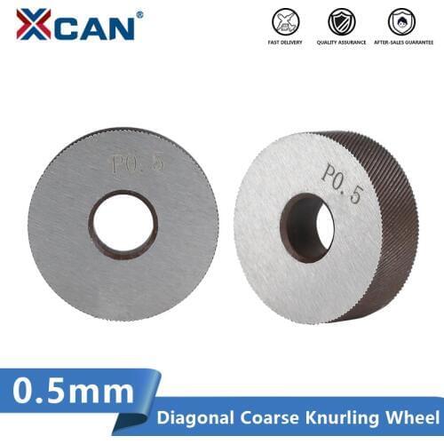 XCAN Anti Slip Diagonal Coarse Knurling Wheel 2pcs 0.5mm