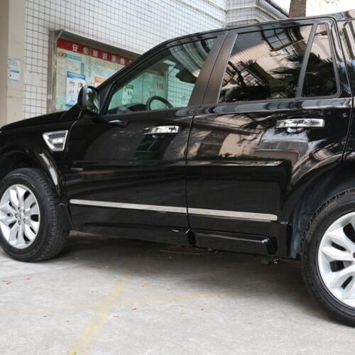 Stainless Steel Side Door Molding Trim For Land Rover Freelander 2008-2015 Accessories Car Styling