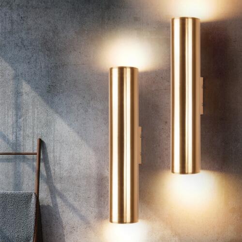 Northern Europe Gold Dining Room Wall Lamp Loft LED Bar Hotel Bedroom Corridor Light Free Shipping