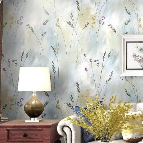 American Wall Papers Roll Home Decor Rustic Leaves Embossed Vintage Wallpaper Flower for Room Walls papel mural Papel De Parede