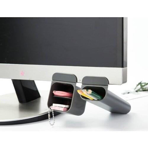 Office collection box desktop monitor pocket pen barrel computer office supplies collection box multi-functional office storage