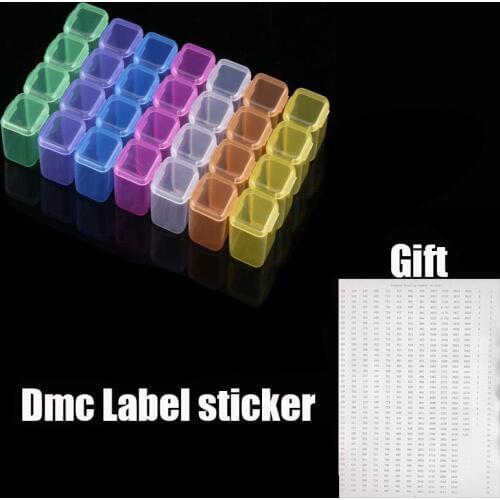 28 Girds 5D DIY Diamond Painting Tools Beads Container Diamond Painting Accessories Rhinestones Case Organizer Wholesale