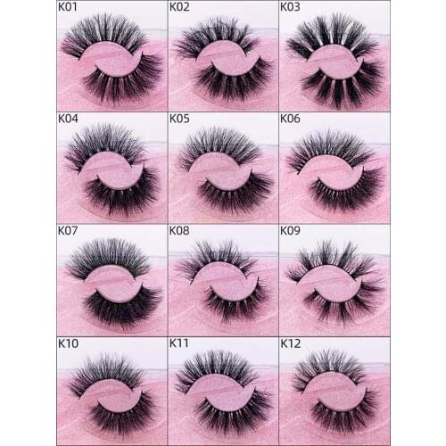Lovely Soft Light 3D Mink False Eyelashes Extensions Thick Natural Long Hand Made Curly Crisscross Fake Lashes 50 Pairs/Lot DHL