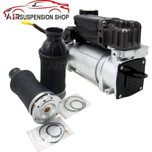 1 Set Air Suspension Shock Front Left Right Air Spring Bags and Gas Shock Compressor Pump for Audi A6 (4B,C5) Allroad 2000-2006