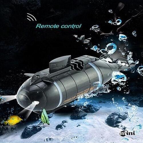 1PC Mini RC Submarine Kids Toy Speed Boat Remote Control Drone Simulation Submarine Model Boy Gift