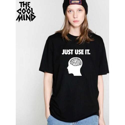 THE COOLMIND Women's T-shirts With Inscriptions