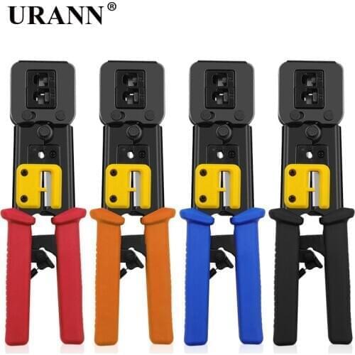 URANN 1pcs Network Cable Pliers EZ Perforated Crystal Head Crimping Plier Network Pliers 8P 6P Lan Cable Wires pliers
