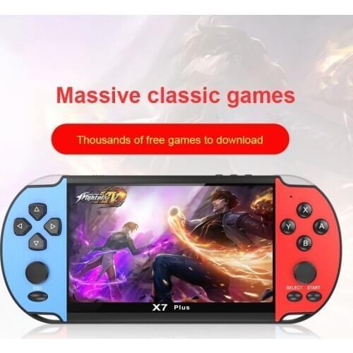 X7 Plus Video Game Console 5.1 Inch Handheld Game Player Portable Retro Console 8Gb Rocker Game Console For Kids Christmas Gift