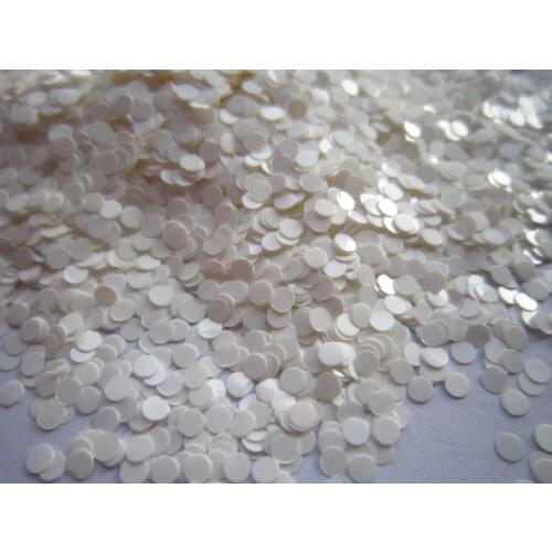 1mm White Dots Solvent Resistant Glitter for Glitter Nail Art, Glitter Crafts