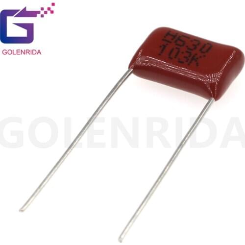 10PCS 630V103J 0.01UF Pitch 10MM 10NF 630V 103 CBB Polypropylene film capacitor