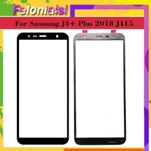 10Pcs/lot TouchScreen 6.0" For Samsung Galaxy J4 Plus J4+ J415 2018 j415F SM-J415F/DS Touch Screen Front Outer Glass Lens panel
