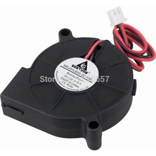 10 Pieces lot Gdstime 12V 2-Pin 0.12A Brushless Cooling Cooler Centrifugal Blower Fan 5015 50mm x 15mm 5cm