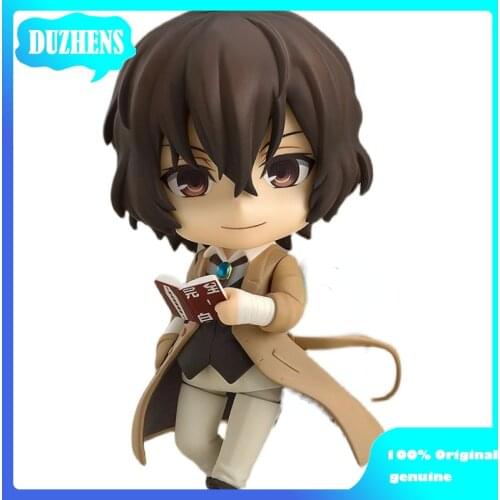 100% Original: Bungo Stray Dogs dazai osamu Q version figma Action Figure Anime Figure Model Toys Figure Collection Doll Gift