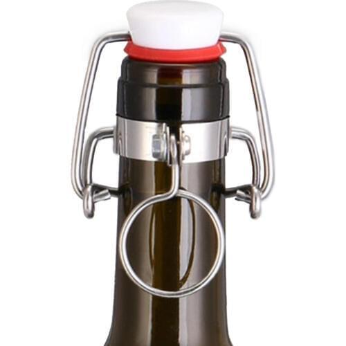 12PCS Ez Cap Flip Top Stopper Root Beer Bottles Replacement Swing Tops Homebrew Brewing Wine Stoppers