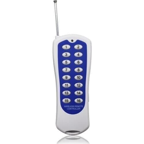 16 CH Channels 16CH RF Transmitter Wireless Remote Control 433 MHz