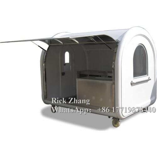 2020 New design food cart 220cm long food trailer customized mobile food trailer multifunctional food kiosk