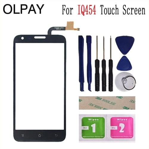 5.0'' For Fly IQ454 EVO Tech 1 IQ 454 Touch Screen Glass Digitizer Panel Lens Sensor Glass Free Adhesive And Wipes