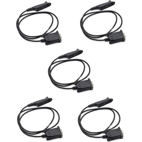 Lot 5PCS DB9 COM Port Programming Cable for Motorola GP328 GP340 GP380 GP640 GP650 GP680 GP1280 GP960 PR860 PRO5150 Radio