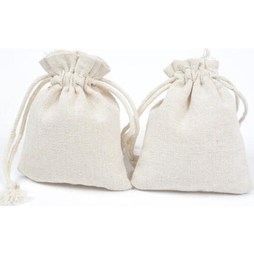 Wholesale 8*10cm Small Muslin Cotton Drawstring Pouch Jewelry Packaging Gift Bag Wedding Party Favor Holder Bags 50pcs