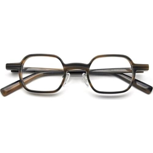 80135 Acetate Retro Square Glasses Frame Men Women Optical Fashion Computer Eyeglasses