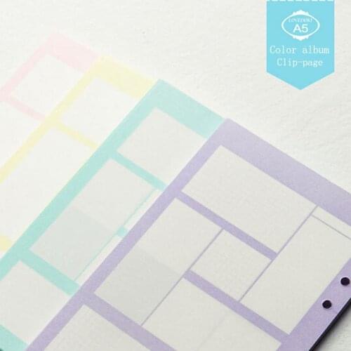 Dokibook Refill A5 Loose leaf Filler Paper Color Album Clip-page Notebook paper
