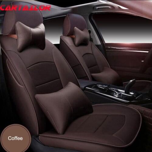 CARTAILOR Leatherette & Leather Cars Seat Cover for Hyundai Azera Car Seat Covers for Car Seats Protector Custom Cushion Support