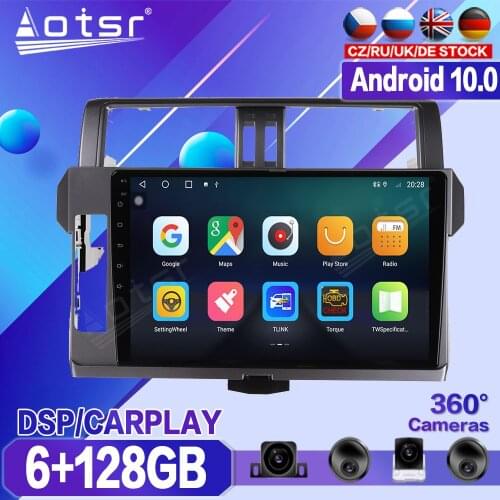 For Toyota Prado 2014 2015 2016 2017 Car DVD Multimedia Player Recorder Stereo Android Radio GPS Auto Audio Navigation Head Unit