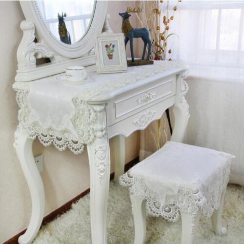 Peacock Jacquard Elegant Lace Tablecloths Wedding for Table chair Linen Cloth Covers Decoration Towels European Home Textiles