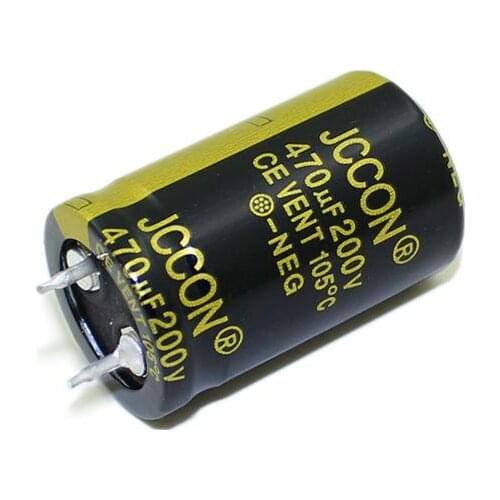 JCCON Horn Aluminum Electrolytic Capacitor 200v470uf Volume 22x35 Inverter Power